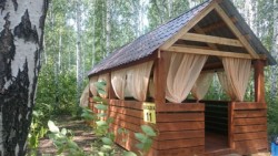 На Базе отдыха Избушки построены новые беседки № 11 и № 12